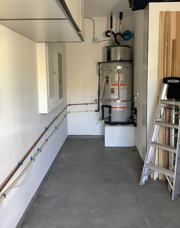 a hybrid water heater installed by our team in Fremont