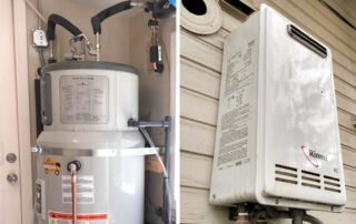hybrid vs tankless water heaters